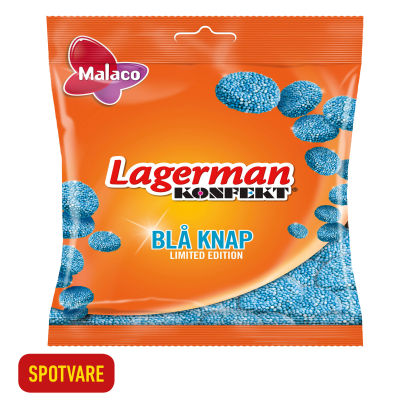LAGERMAN 
 Blå knap konfekt