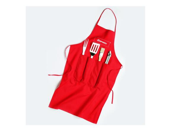 Ferraboli BBQ Apron & Utensils Accessory Set