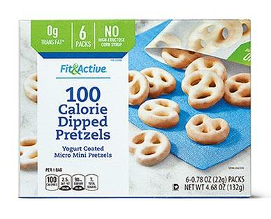 Fit & Active 
 100 Calorie Milk Chocolate or Yogurt Covered Pretzels