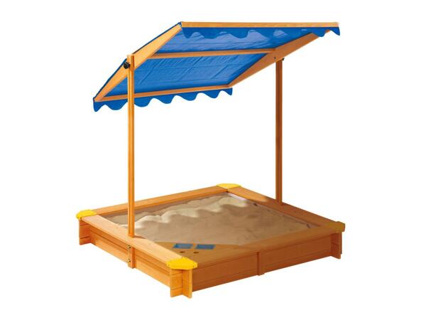 Playtive Sandpit With Sun Shade & Ice Cream Parlour