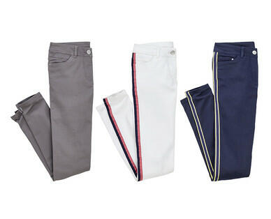 BLUE MOTION 
 PANTALON EN TWILL POUR FEMMES