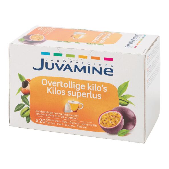 JUVAMINE(R) Thé amincissant, détox ou digestif, 20 pcs