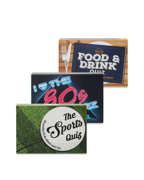 80s/Food/Sport Quiz Bundle 3 Pack