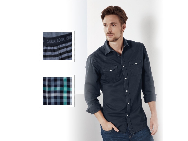 LIVERGY Men's Denim Shirt
