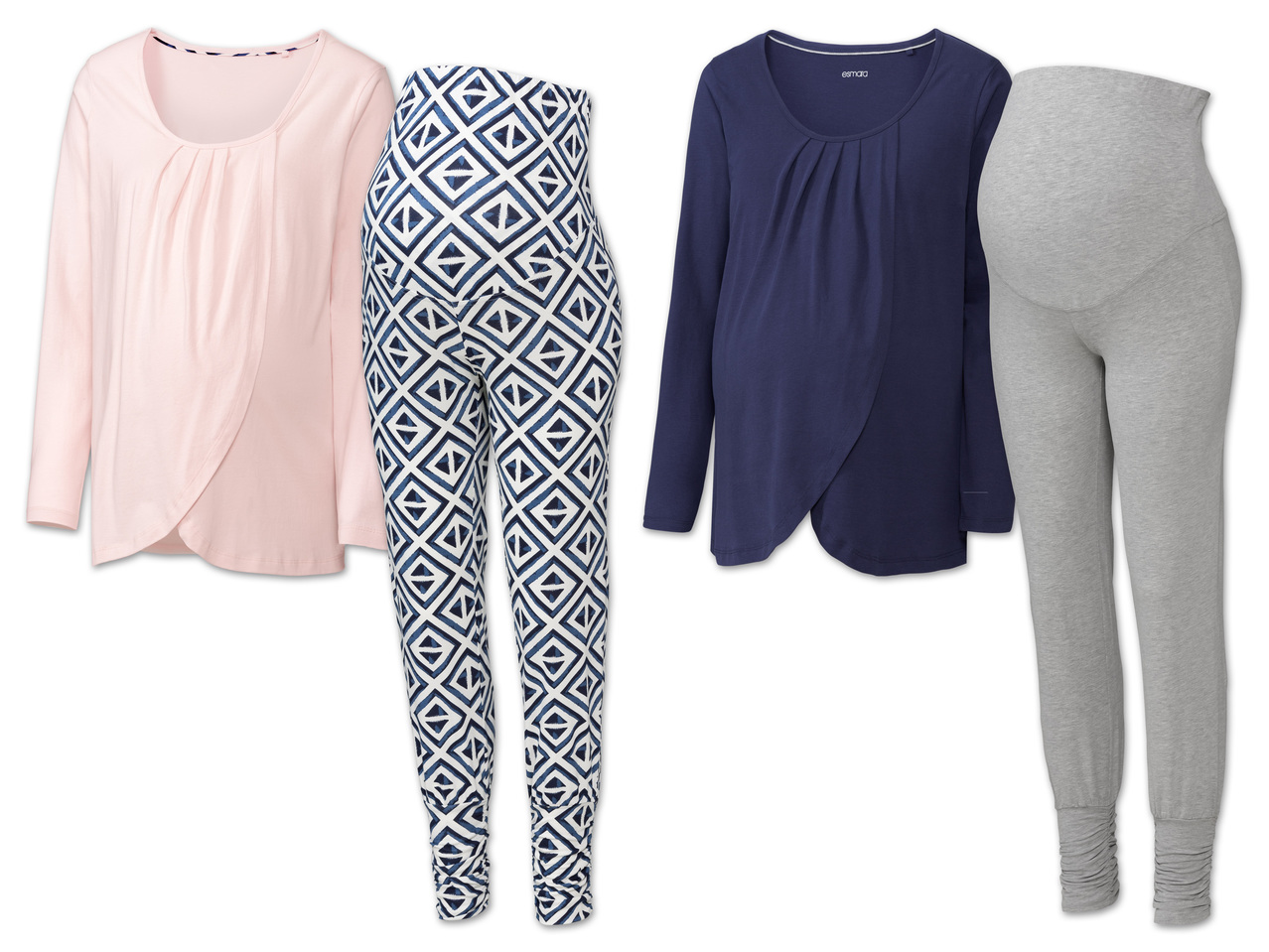ESMARA(R)PURE COLLECTION Damen Umstandspyjama1