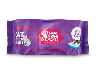 Elasticised Cat Litter Tray Liners 12pk