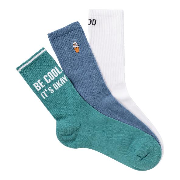UP2Fashion(R) 				Good-Mood-Sportsocken, 3 Paar