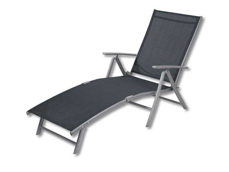 Chaise longue en aluminium