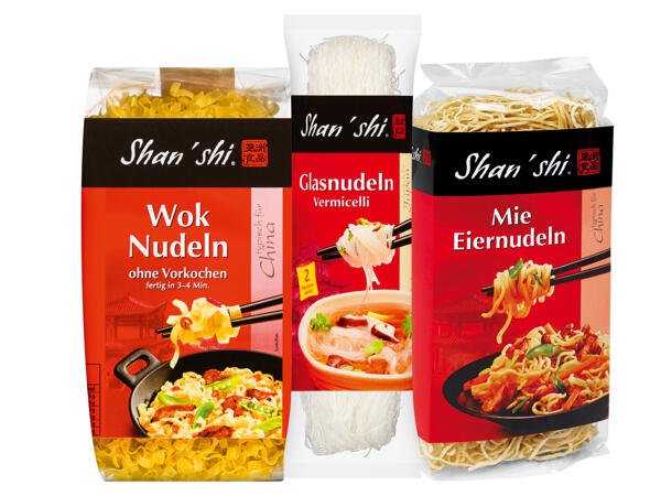 Shan‘shi Wok-, Reis-, Mie Eier- oder Glasnudeln