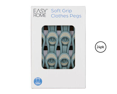Soft Grip Clothes Pegs 24pk