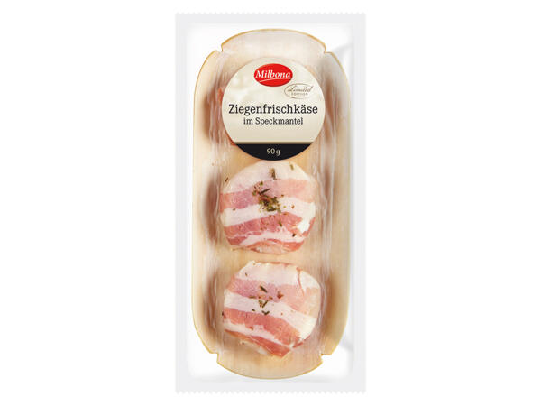 Ziegenkäse mit Speck