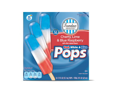 Sundae Shoppe Red, White & Blue Pops