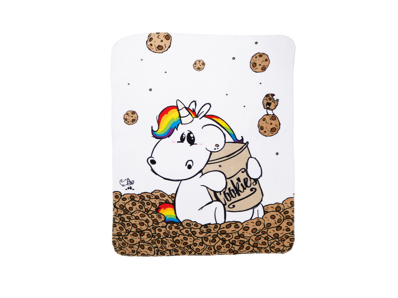 Fleece Blanket 130x160cm "Chubby Unicorn"