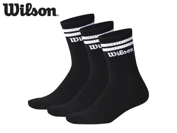 Wilson Black Sports Socks - 3 Pairs