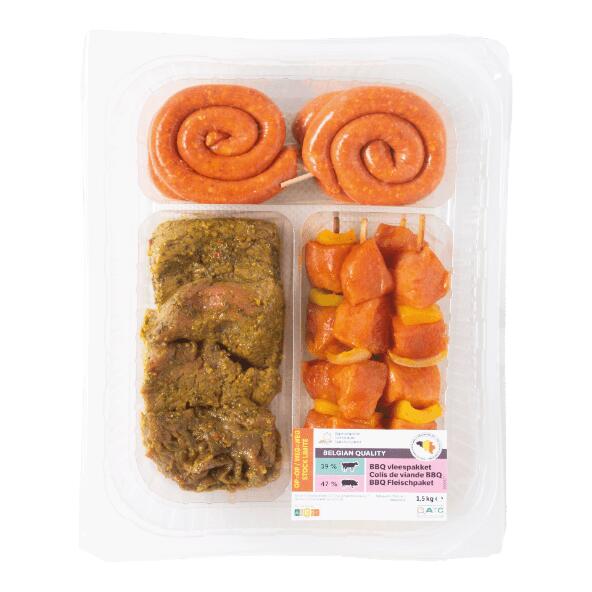 Colis de viande pour barbecue