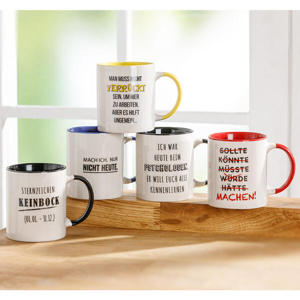 Tasse mit Spruch