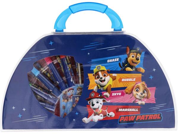 Colouring Case, 51 Piece "Frozen, Paw Patrol, Spiderman, Stitch, Super Mario"