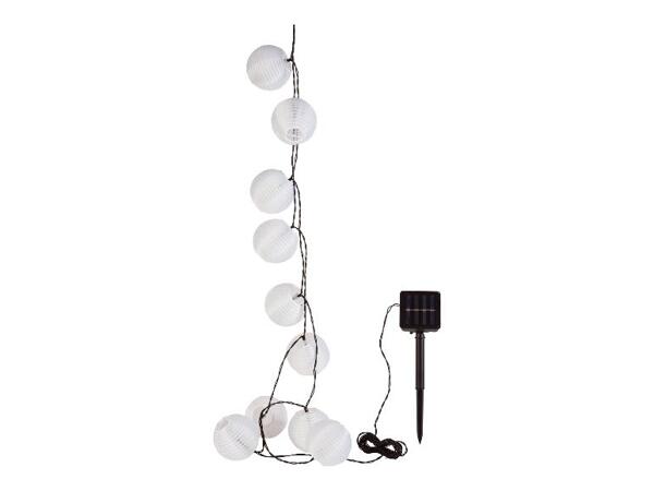 Světelný LED řetěz XXL / Závěsné solární LED světlo