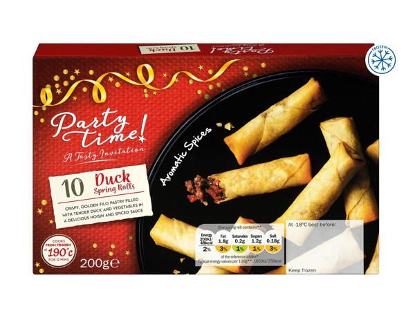 Partytime Duck Spring Rolls