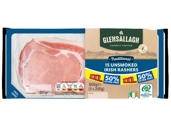 XXL Unsmoked Irish Rashers