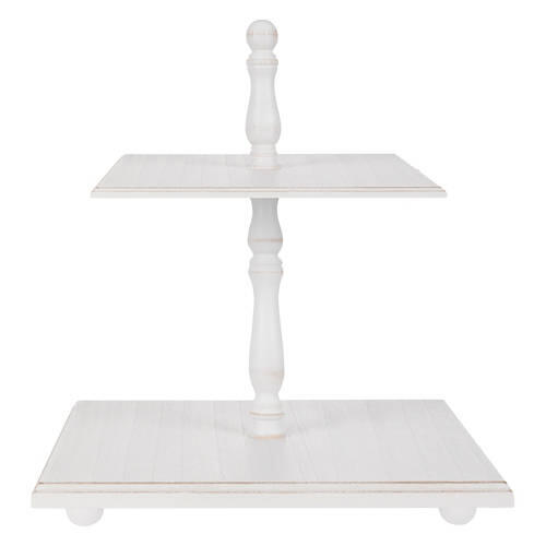Spring Tiered Tray - White