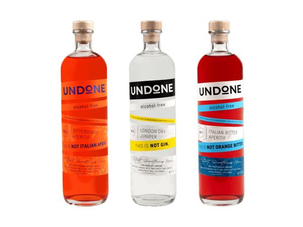 No.5 Not Italian Apero, No.7 Not Orange Bitter, No.2 Not Gin
