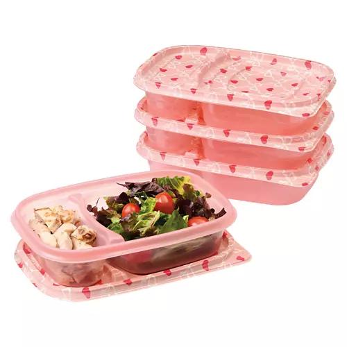 Valentine's Day Bow Shaped Divided Snack Box,