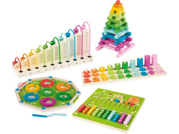 Räkneset Montessori i trä