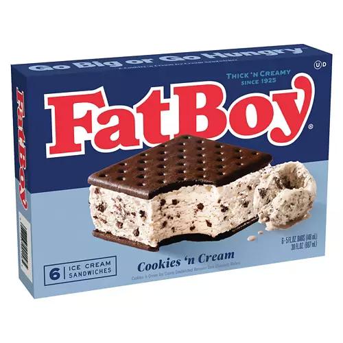 Cookie 'n Cream Ice Cream Sandwiches, 6 count