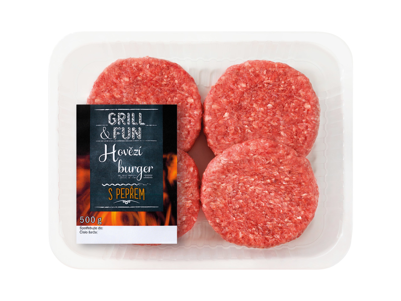 HOVĚZÍ BURGER S PEPŘEM