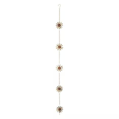 Steel Rain Chain - Sunflower