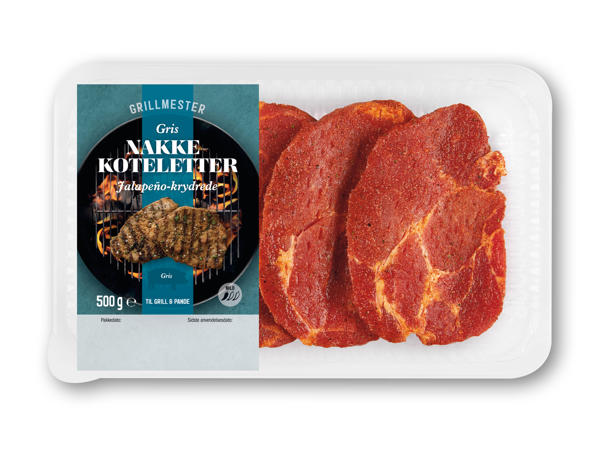 GRILLMESTER Krydrede nakkekoteletter