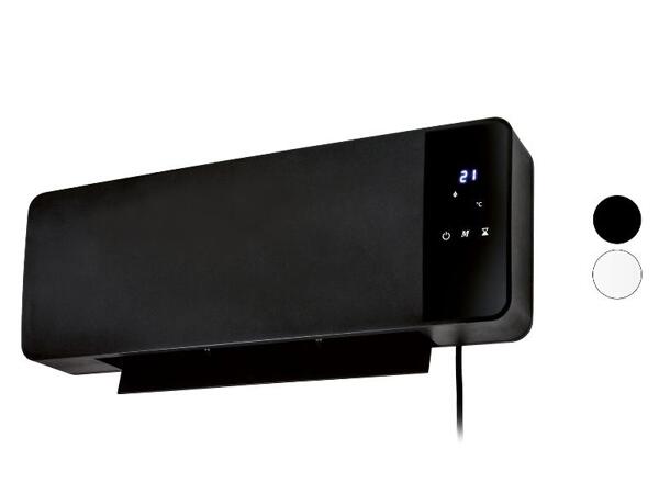 Nástěnný keramický teplovzdušný ventilátor SKWH 2000 B2