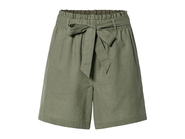 Esmara Ladies' Linen Paperbag Shorts