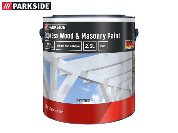 Parkside 2.5L Express Wood & Masonry Paint