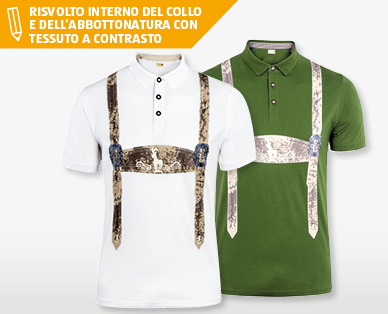 Maglietta polo tradizionale da uomo DER WILDSCHÜTZ(R)