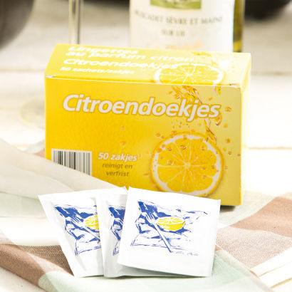 Lingettes au citron, 50 pcs