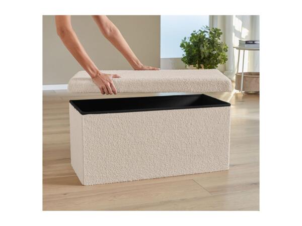 Livarno Home Storage Ottoman - Cream