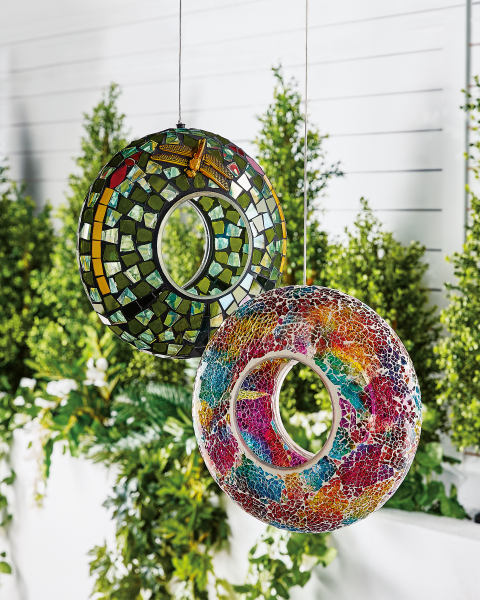 Dragonfly Mosaic Bird Feeder