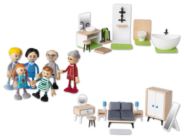 PLAYTIVE JUNIOR(R) Miniaturmöbel-/ Biegepuppenset