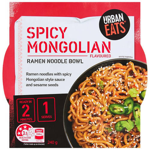 Noodle Bowls 240g Mongolian