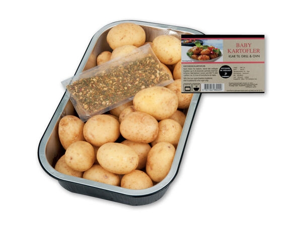 Nye danske babykartofler med marinade