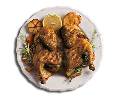 Lemon Rosemary Spatchcocked Chicken