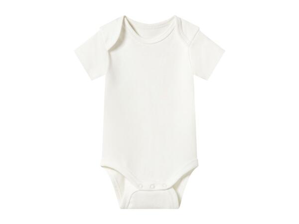 LUPILU Pink & White Baby Short-Sleeve Bodysuits - 3 Pack
