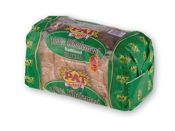 100% Wholemeal Sliced Pan