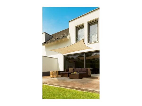 Livarno Home Rectangular Sun Shade Sail - Beige