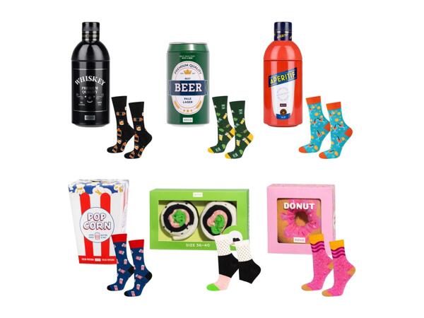 Soxo Adults' Novelty Socks in Gift Box - Whiskey