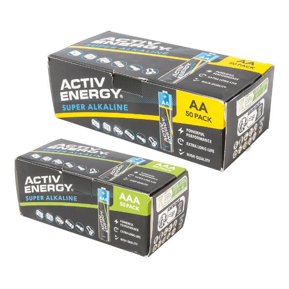 ACTIV ENERGY(R) 				Batterijen, 50-pack