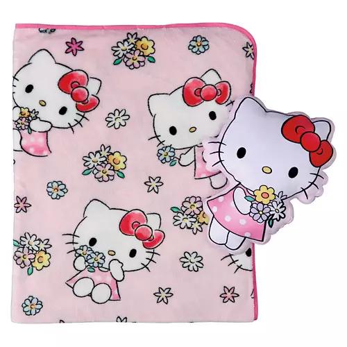 40" x 50" Pillow Buddy & Throw - Hello Kitty