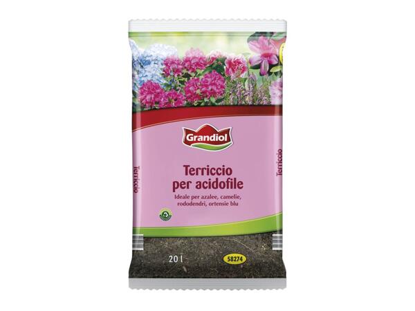 Terriccio Per Piante Acidofile 25 Litri | In Secchio Richiudibile | Con Concime A Lenta Cessione E Attivatore Radicale